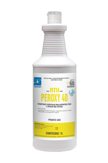 RTU PEROXY 4D - Desinfetante limpador para superfícies fixas e artigos não críticos (Pronto uso)