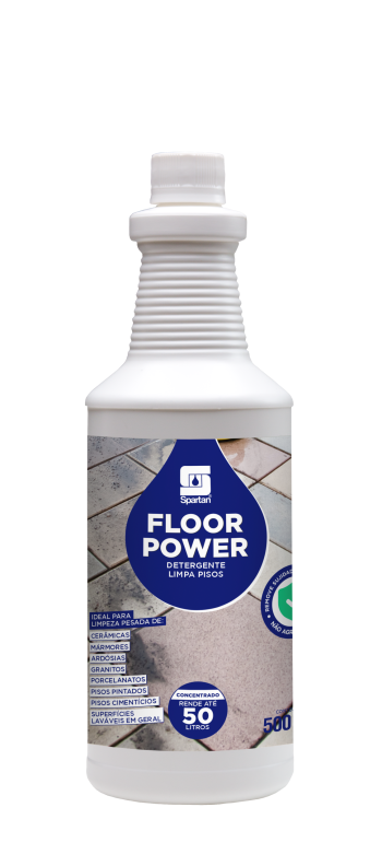 FLOOR POWER - Detergente Limpa Pisos - Pronto uso - 500 ml