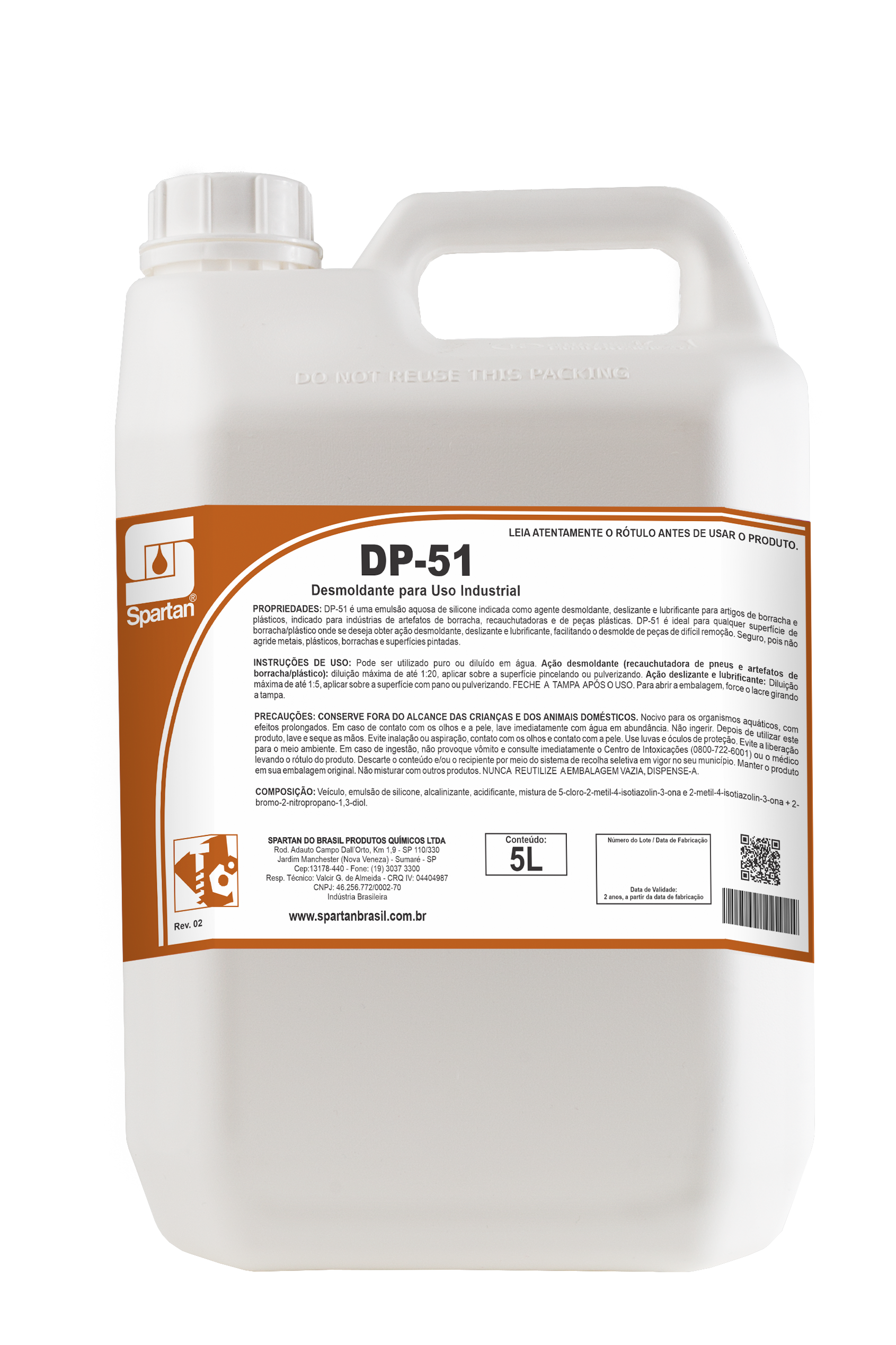 DP-51 - Desmoldante para uso Industrial - 5 litros