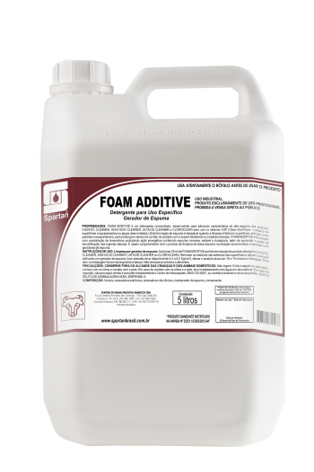 FOAM ADDITIVE - Detergente para Uso Específico em Gerador de Espumas - 5 Litros
