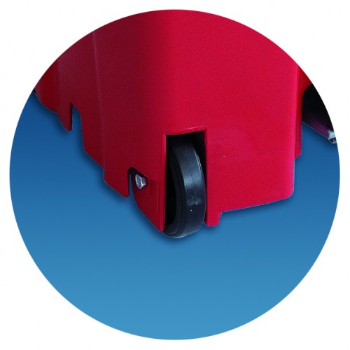 Lixeira Quadrada com Pedal e Rodas (100 Litros) - JSN - Imagem 2