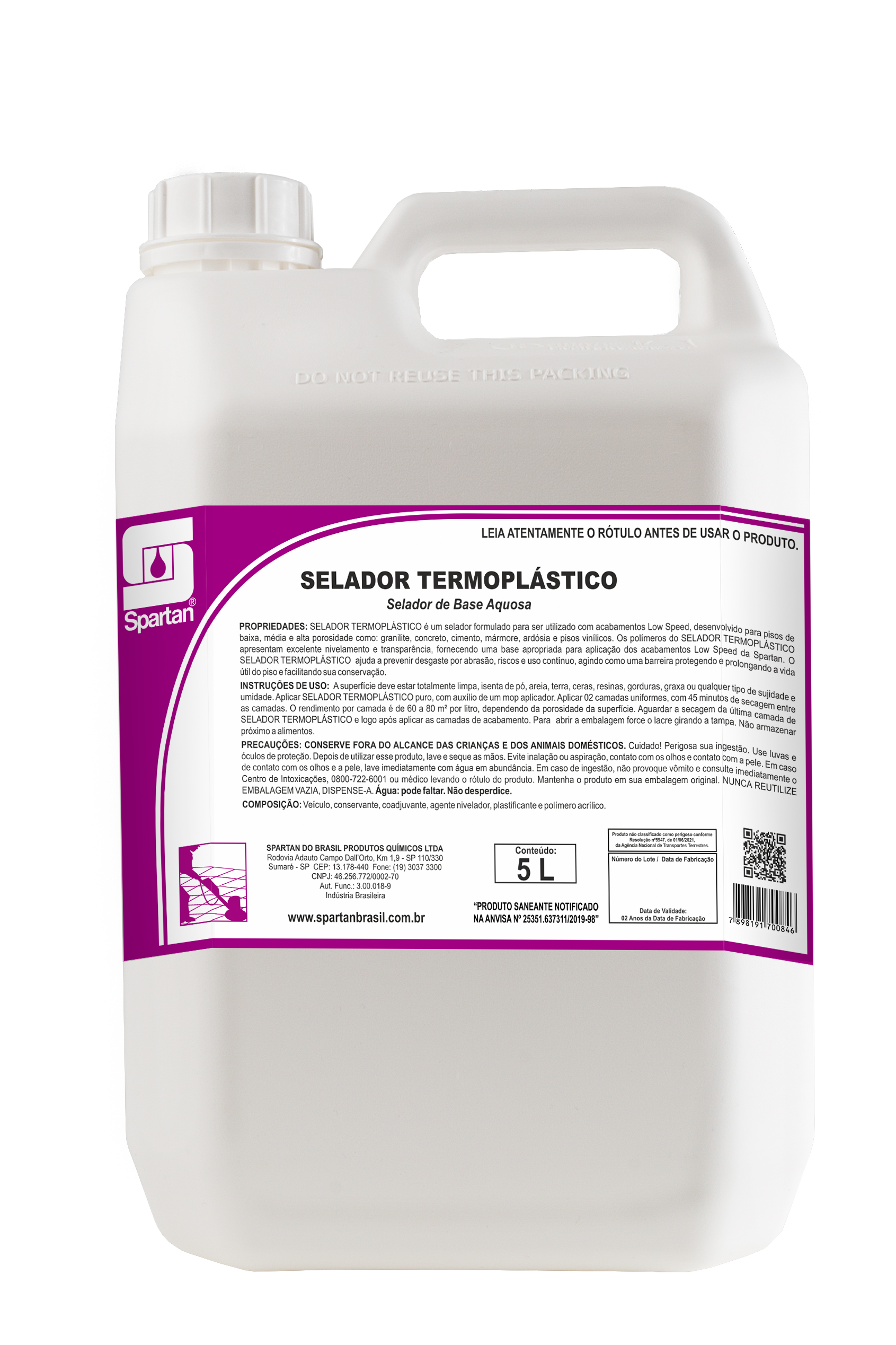 SELADOR TERMOPLÁSTICO - Selador de Base Aquosa (Pronto Uso) - 5 litros